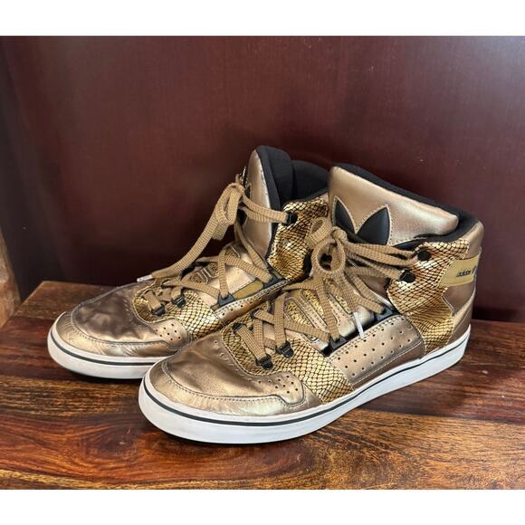 RARE Adidas Originals Gold Black Hardland Limited Edition - Size 10 - Picture 2 of 8